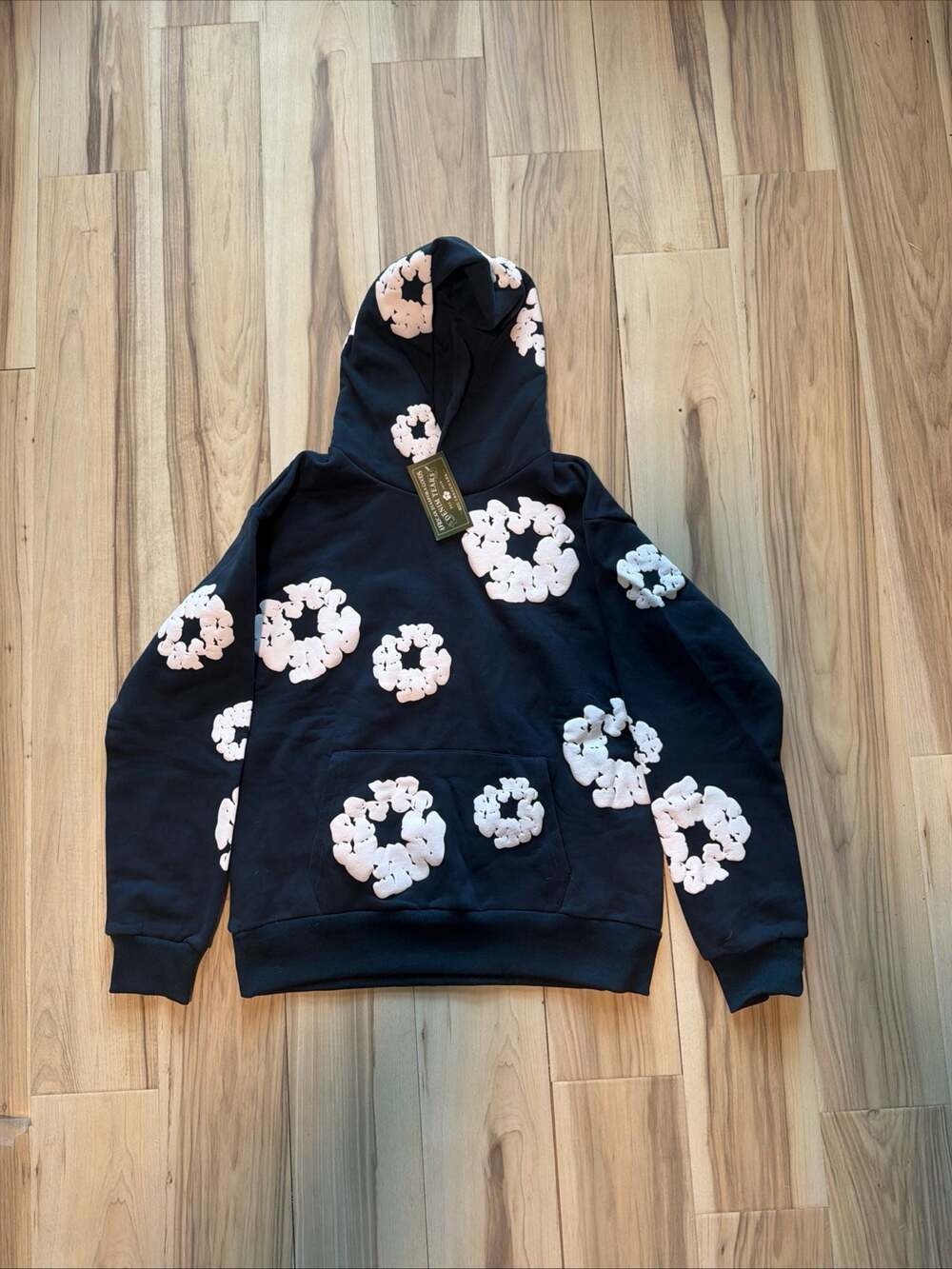 Denim Tears Cotton Wreath Hoodie Navy Blue